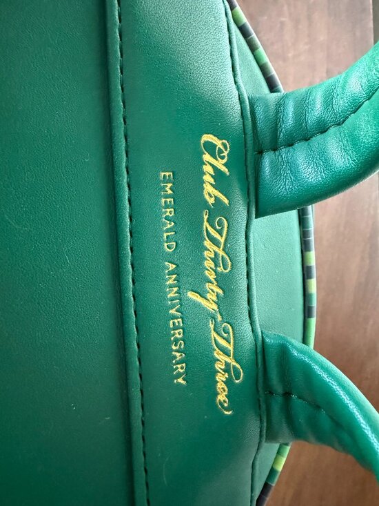 Disneyland Club 33 Loungefly Emerald Anniversary Backpack main image 8